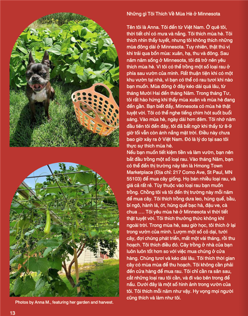 photos of garden and text in vietnamese